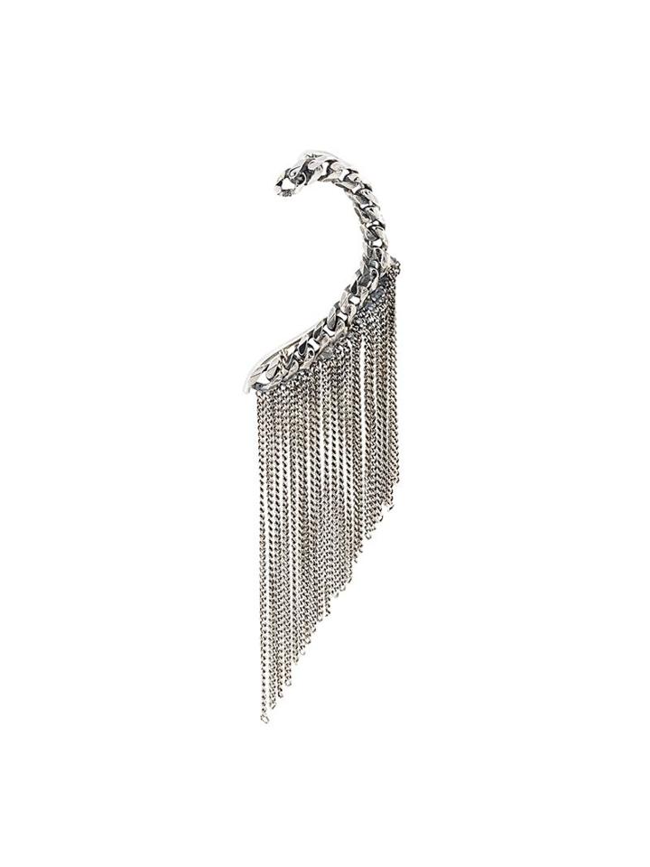 Emanuele Bicocchi Fringe Ear Cuff, Women's, Metallic