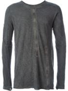Isaac Sellam Experience Taped Longsleeved T-shirt, Men's, Size: Xxl, Grey, Cotton