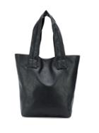 Zucca Shopper Tote Bag - Black