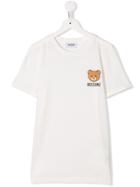 Moschino Kids Teddy Bear T-shirt - White