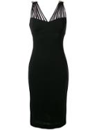Clips Multi-strap Midi Dress - Black