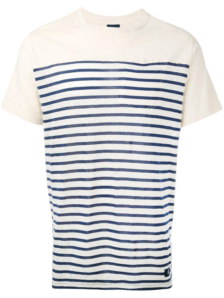 Striped T-shirt - Men - Cotton - S, Nude/neutrals, Cotton, Bleu De Paname