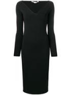 Stella Mccartney Fitted Midi Dress - Black