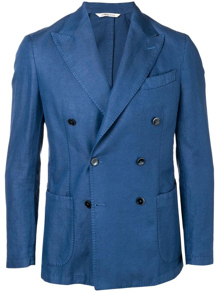 Al Duca D'aosta 1902 Double Breasted Jacket - Blue