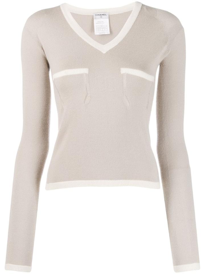 Chanel Pre-owned 2004 Cashmere Sweater - Neutrals