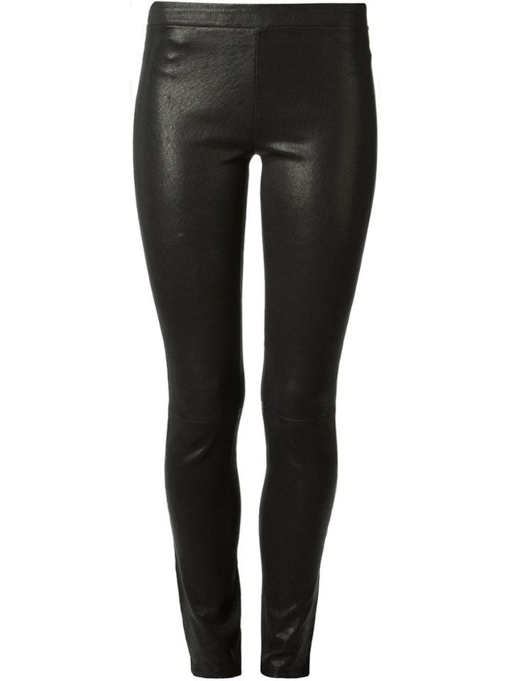 J Brand 'edita' Pull On Leather Leggings - Black