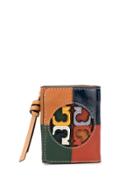 Tory Burch Miller Colour-block Trifold Wallet - Green