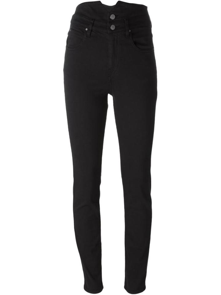 Isabel Marant Étoile 'earley' Jeans, Women's, Size: 42, Black, Cotton/polyester/spandex/elastane