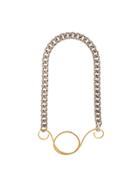Vionnet Pendant Chain Necklace - Metallic