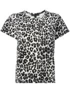 Marc Jacobs Classic Leopard Print T-shirt, Women's, Size: Large, White, Cotton