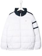 Tommy Hilfiger Junior Colour Block Padded Jacket - White
