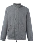 Canali Reversible Jacket, Men's, Size: 56, Grey, Leather/polyamide/cashmere