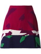 Barrie Brush Stroke Print Skirt