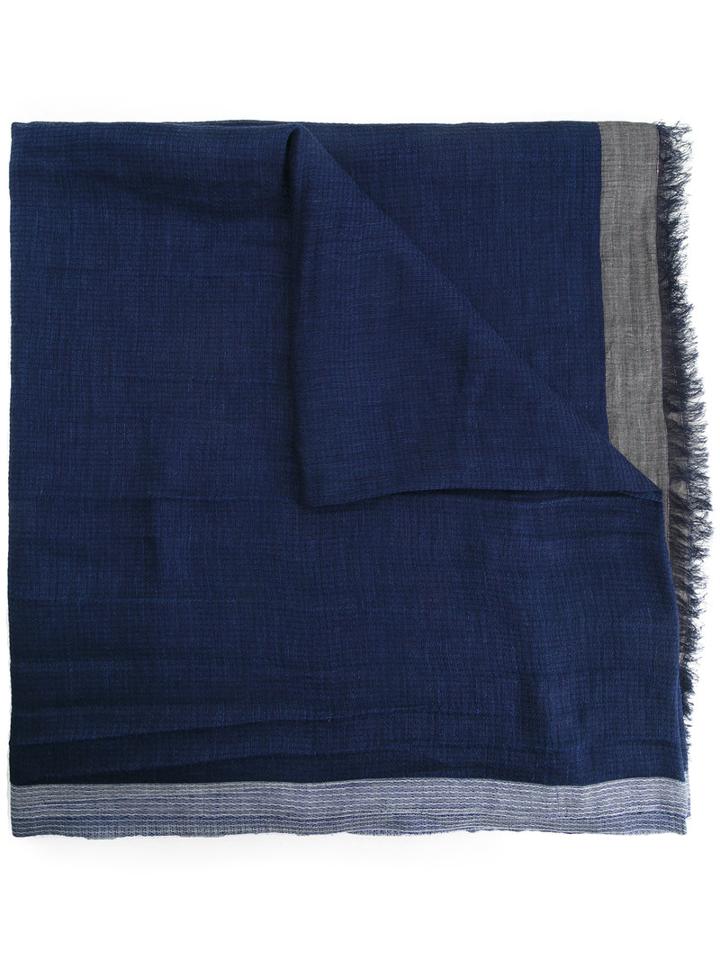 Cerruti 1881 - Checked Scarf - Men - Cotton - One Size, Nude/neutrals, Cotton