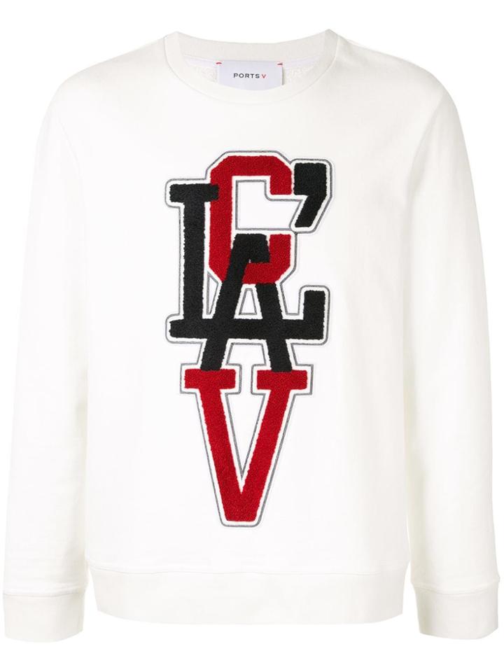 Ports V Clav Sweatshirt - White