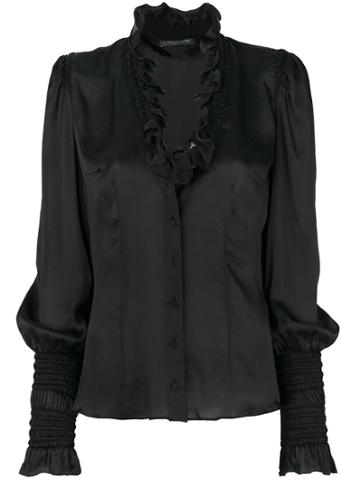 Alexander Mcqueen Vintage Silk Blouse - Black