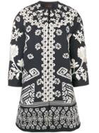 Biyan Embellished Coat - Black