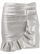 Jonathan Simkhai Ruffled Mini Skirt - Silver