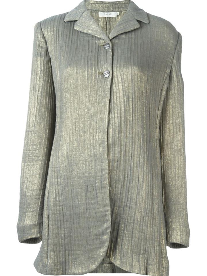 Romeo Gigli Vintage Metallic Jacket - Nude & Neutrals
