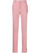 Alexander Mcqueen Embroidered Insect Trousers - Pink