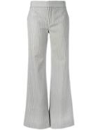 Chloé Striped Flared Trousers - Blue