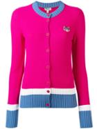 Kenzo Mini Tiger Cardigan, Women's, Size: Small, Pink/purple, Cotton/viscose/polyester