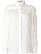 Piccione. Piccione Floral Detail Shirt - White