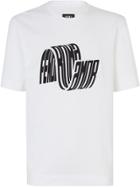 Fendi Wave Logo T-shirt - White