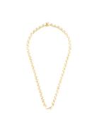 Anita Ko 14kt Gold Pyramid Stud Chain Necklace