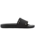 Valentino Valentino Garavani Rockstud Pool Slides - Black