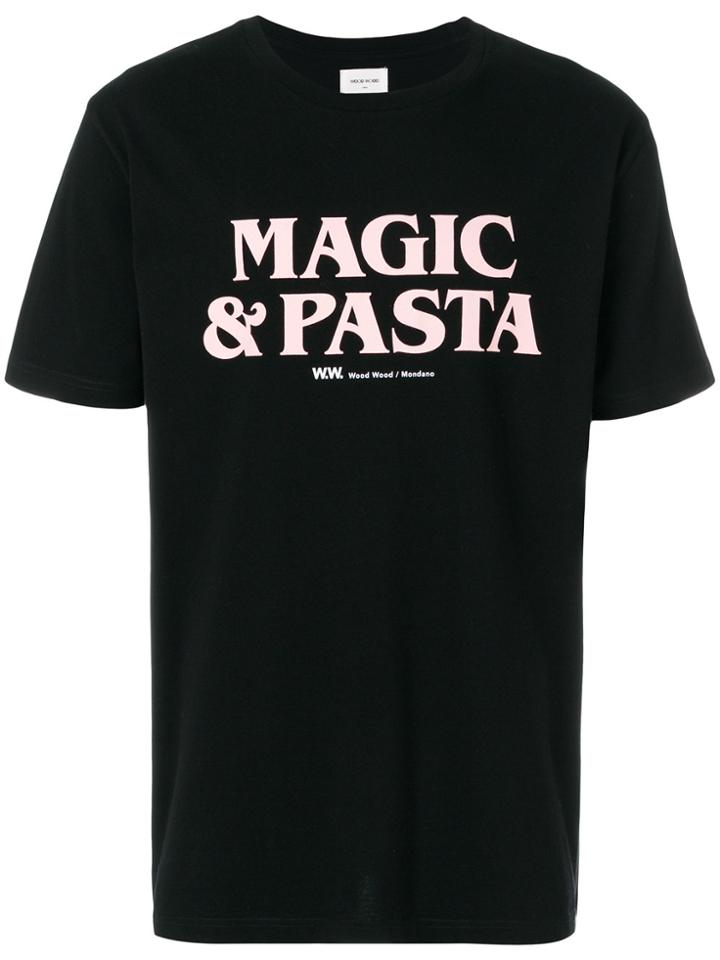 Wood Wood Magic And Pasta T-shirt - Black