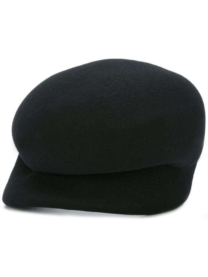 Yohji Yamamoto Newsboy Cap - Black