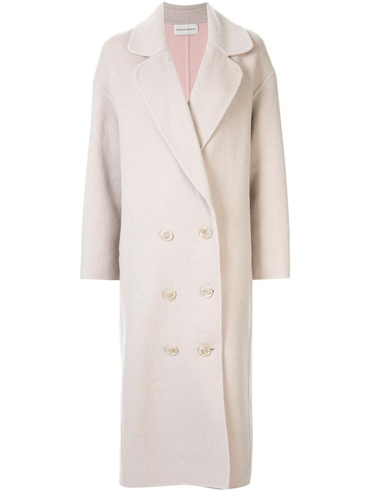 Mansur Gavriel Oversized Wool Coat - Neutrals