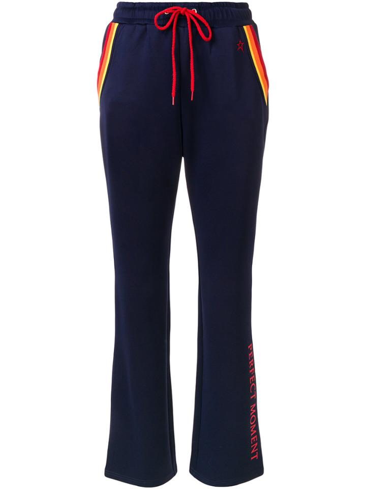 Perfect Moment Logo Track Trousers - Blue