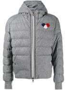 Moncler 'asperge' Coat, Men's, Size: 2, Grey, Feather Down/polyamide/polyester/wool