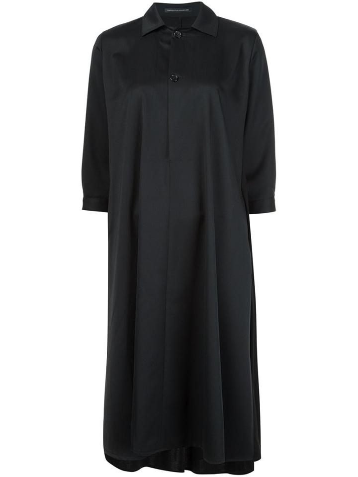 Y's Henley Dress, Women's, Size: 1, Black, Wool
