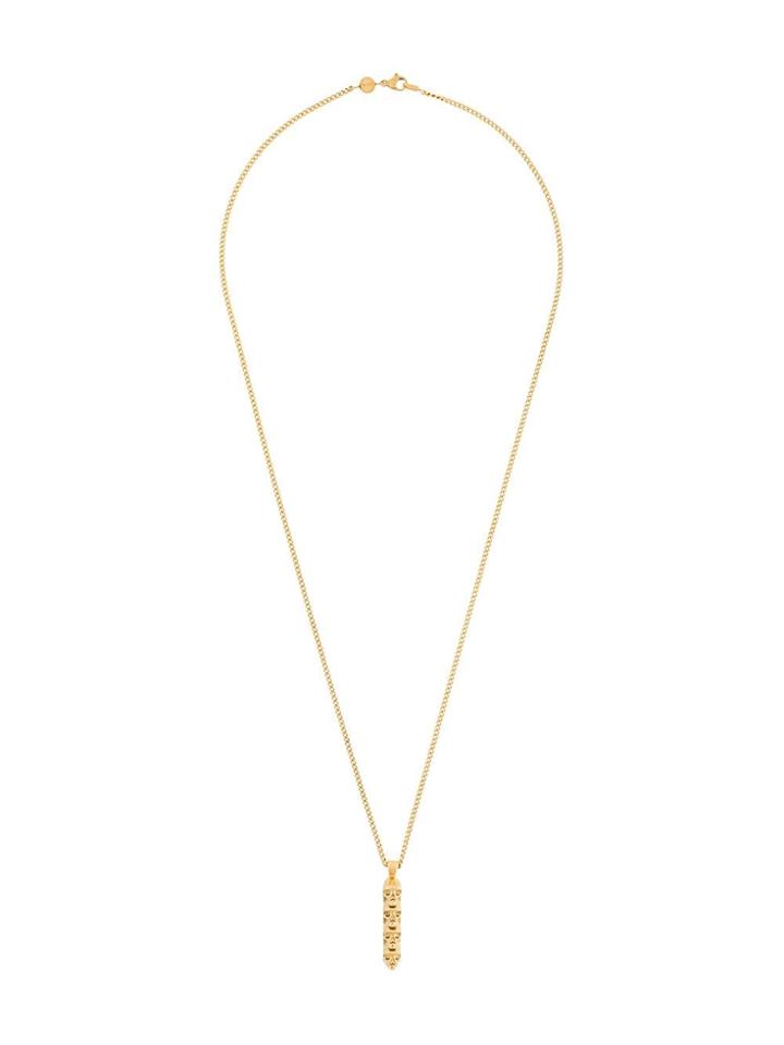 Northskull Skull Totem Necklace - Gold