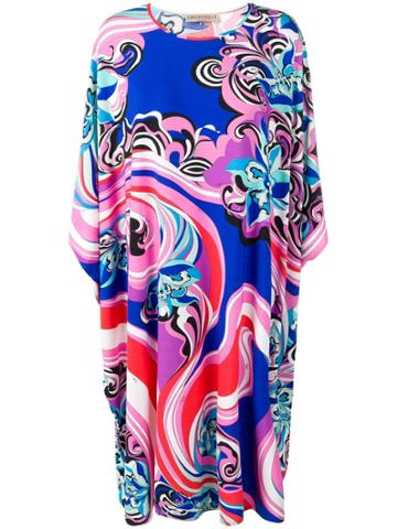 Emilio Pucci Abstract Print Beach Dress - Blue