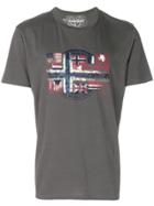 Napapijri Flag Print T-shirt - Grey