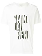 Saint Laurent Deconstructed Logo T-shirt - White