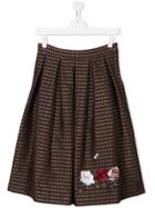 Monnalisa Teen Embroidered Skirt