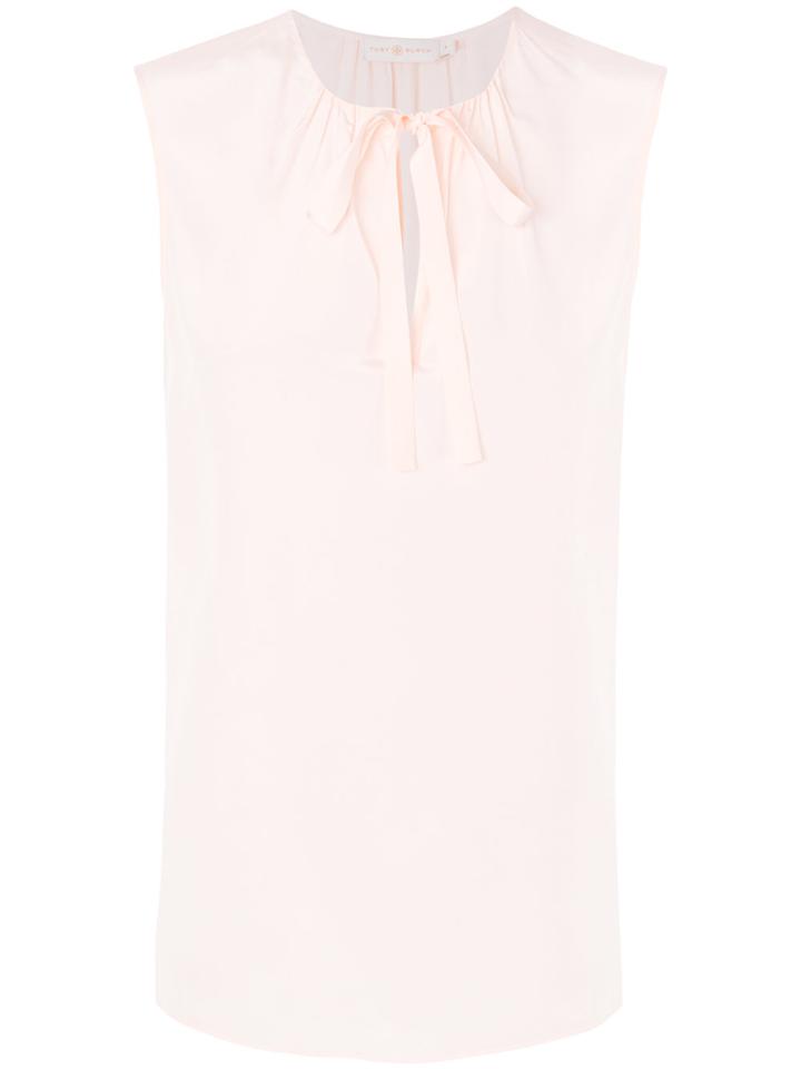Tory Burch Tie Neck Blouse - Pink & Purple