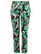 Andrea Marques Cropped Trousers, Women's, Size: 40, Green, Cotton