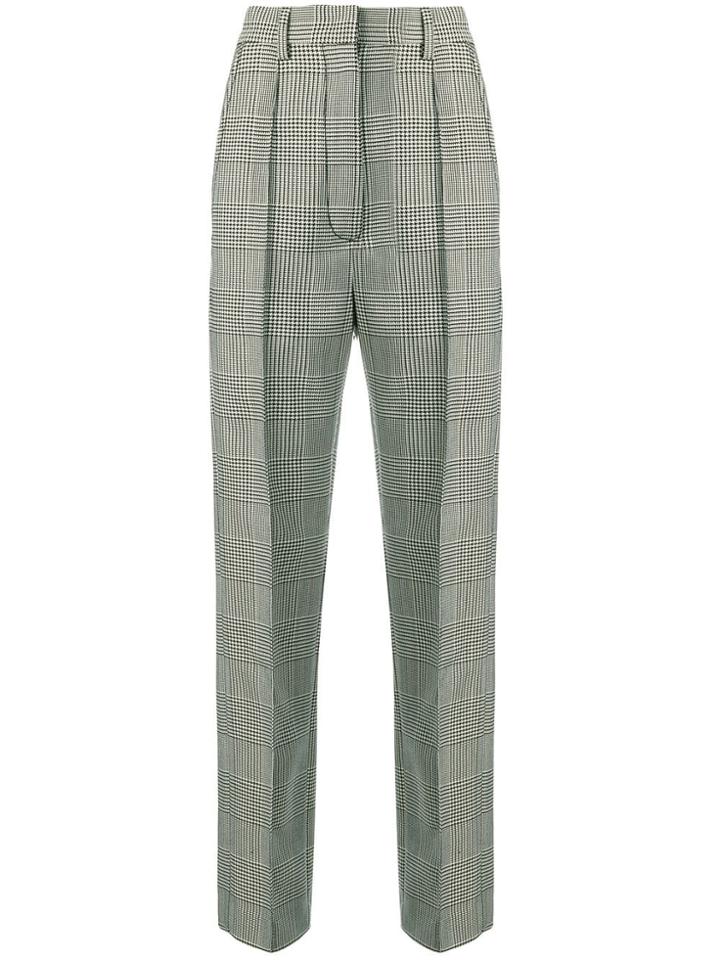 Mm6 Maison Margiela Houndstooth Check Trousers - Black