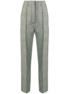 Mm6 Maison Margiela Houndstooth Check Trousers - Black