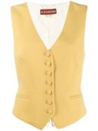 Alexa Chung Classic Waistcoat - Yellow