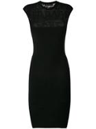 Versace Fitted Midi Dress - Black