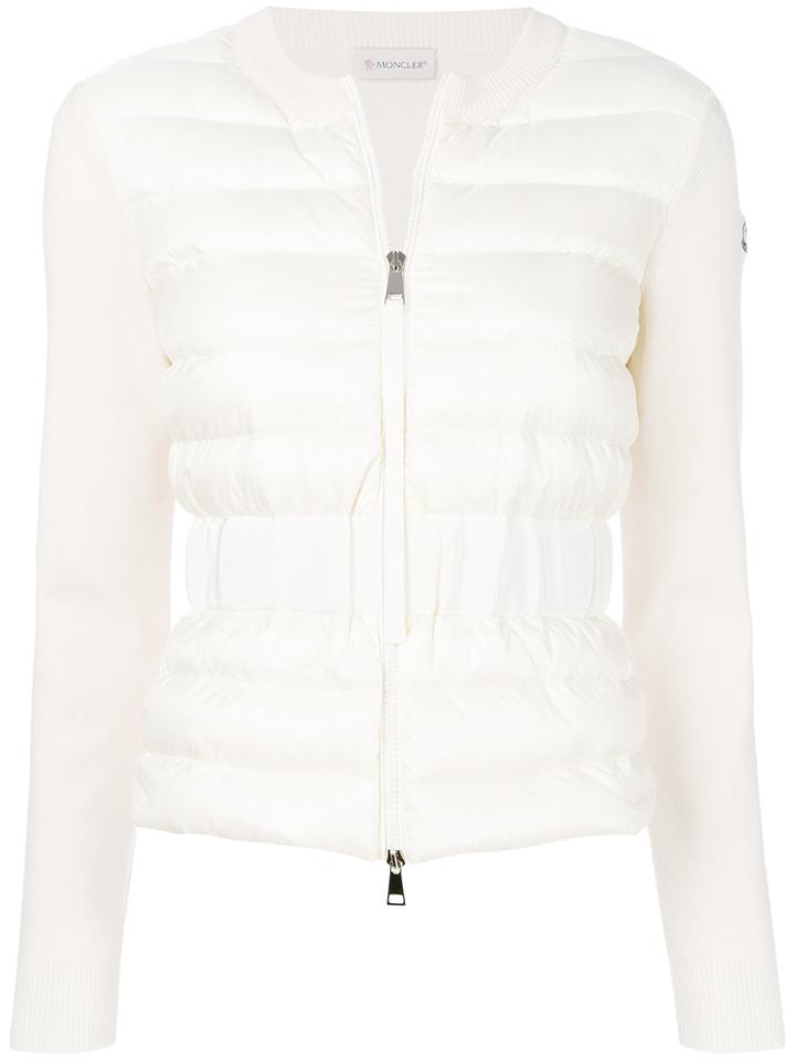 Moncler Padded Zipped Jacket - White