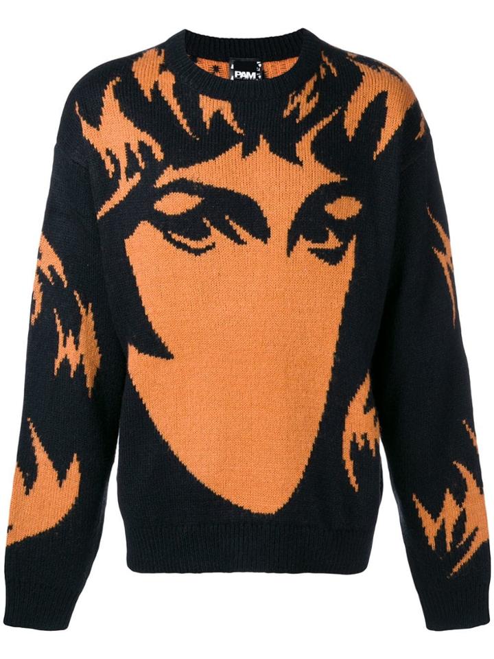 Pam Perks And Mini Abstract Print Jumper - Black