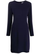 L'autre Chose Fitted Round-neck Dress - Blue